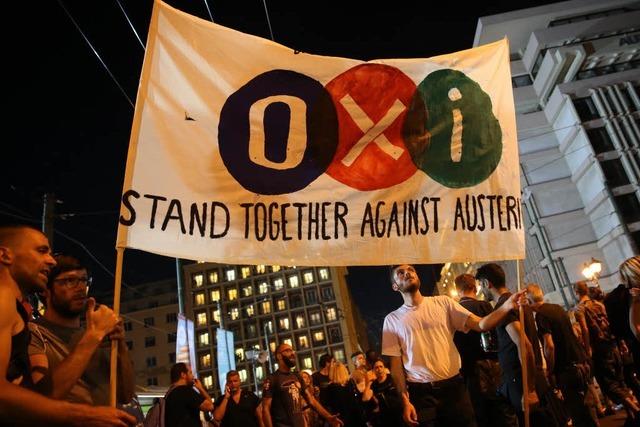 Nein: Griechen lehnen Sparvorgaben der Glubiger klar ab