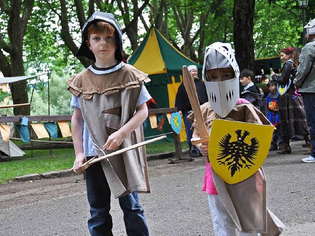 Auch kleine Ritter werden beim Histori...atzfest in Waldkirch ihren Spa haben.  | Foto: Archiv: Hubert Bleyer