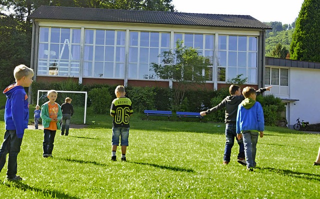 Neue Fuballtore will der Ortschaftsrat den Weitenauer Grundschlern spendieren.  | Foto: rbr