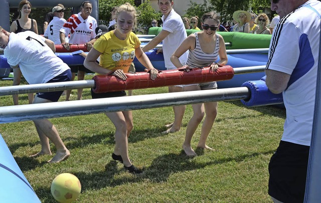 Amoltern. Der Spa am Gaudifuball lies die Wstenhitze vergessen.  | Foto: Roland Vitt