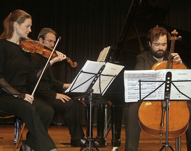Das Atos Trio bietet ein ganz besonder...der Bad Sckinger Kammermusik-Abende.   | Foto: Roswitha Frey