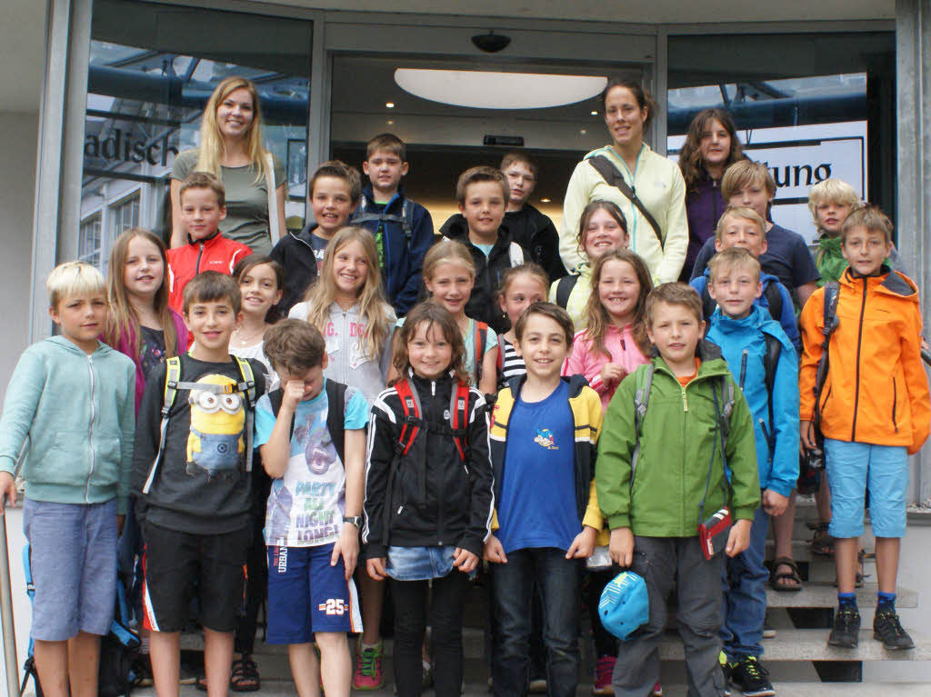 Die Klasse 4b der Sommerbergschule Lenzkirch
