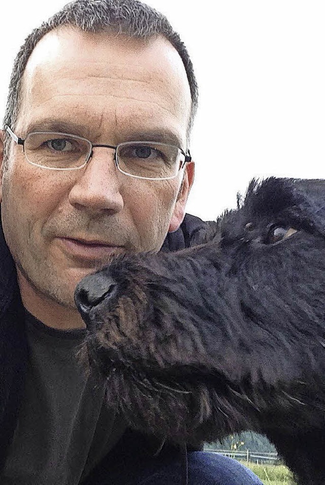 Peter Selders &#8211; mit Hund   | Foto: Privat