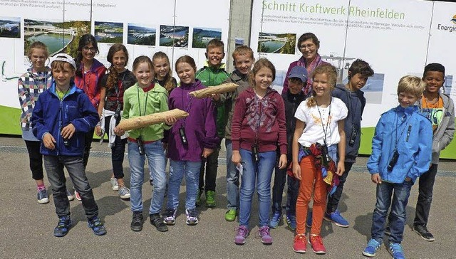 Klassenfoto im Wasserkraftwerk Rheinfelden   | Foto: Privat
