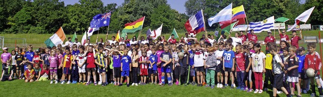 Spa beim Kleinfeldturnier des SC Frei...ten diese Grundschler aus Neuenburg.   | Foto: Rheinschule