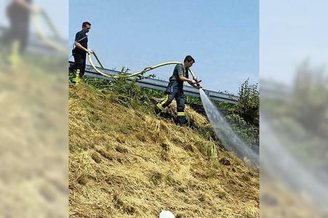 Turbulentes Wochenende fr die Lschkrfte