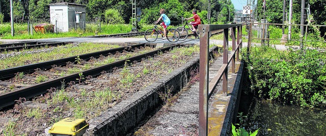 Die Kanalbrcke neben dem von vielen S...ibt whrend der Bauphase meist offen.   | Foto: Gnter Vollmer