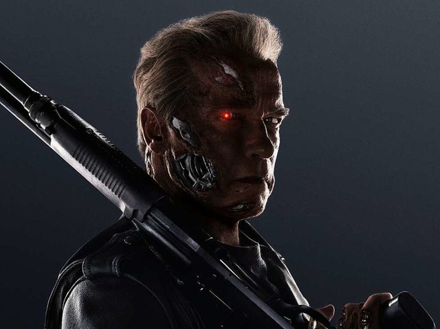 Arnold Schwarzenegger ist wieder einmal  T-800.   | Foto: dpa