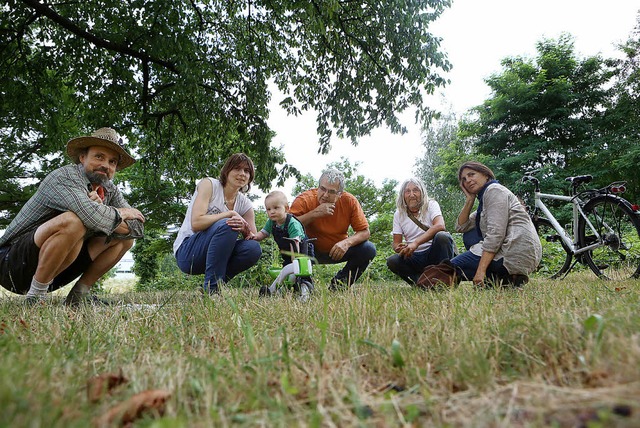 Die Urbanes Grtnern-Gruppe bei ihrem Rundgang   | Foto: Christoph Breithaupt