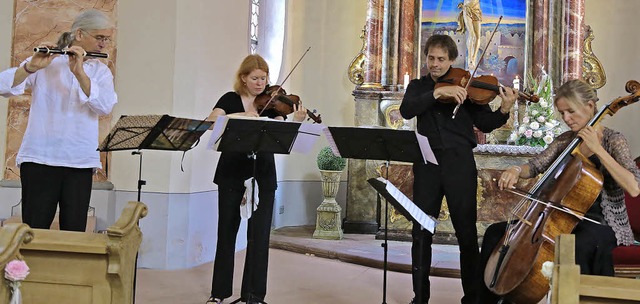 Das Ardinghello-Ensemble musiziert in der Schlosskirche.   | Foto: Sandra Decoux-Kone