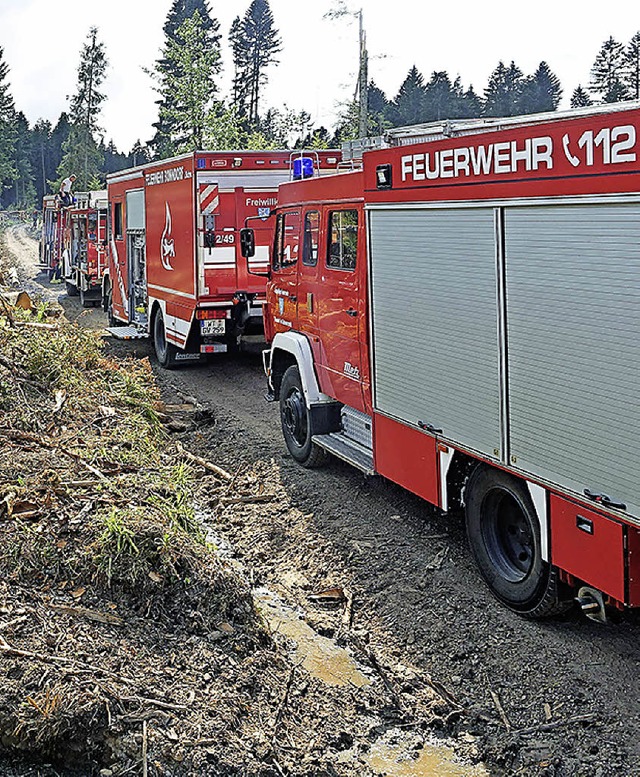 Feuerwehreinsatz am Kesselberg. Kaum w...insatz in der Martinstrae ausrcken.   | Foto: Thor