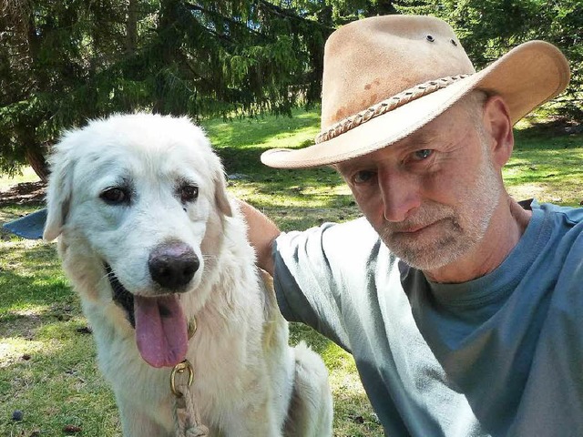 Michael Glock mit Hund Lori   | Foto: Privat