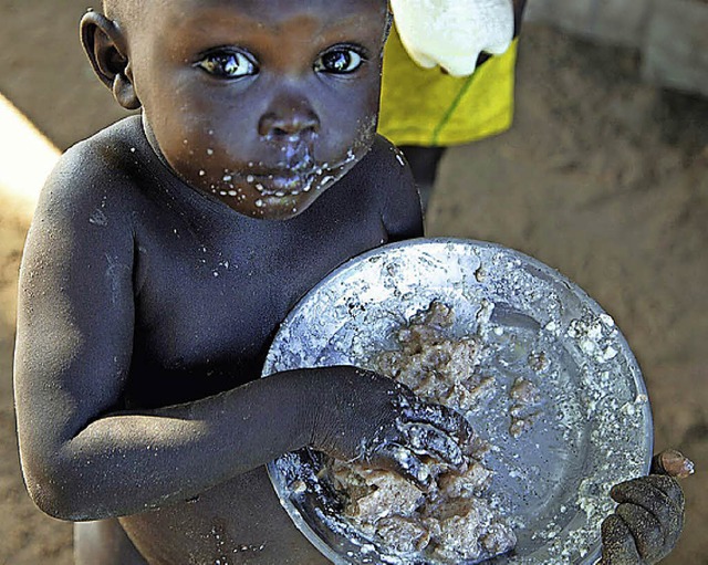 Viele Kinder im Sdsudan sind von Hunger bedroht.   | Foto: dpa