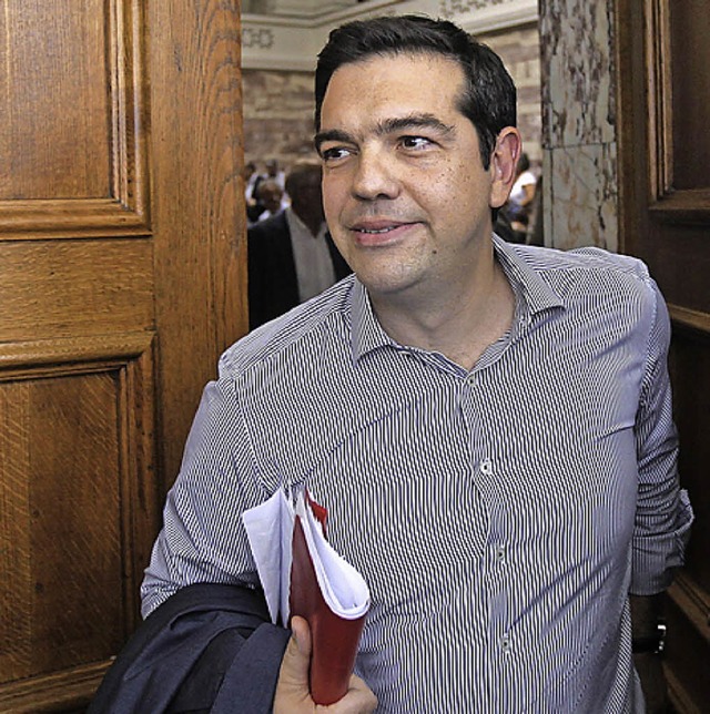 Tsipras im Parlament   | Foto: dpa