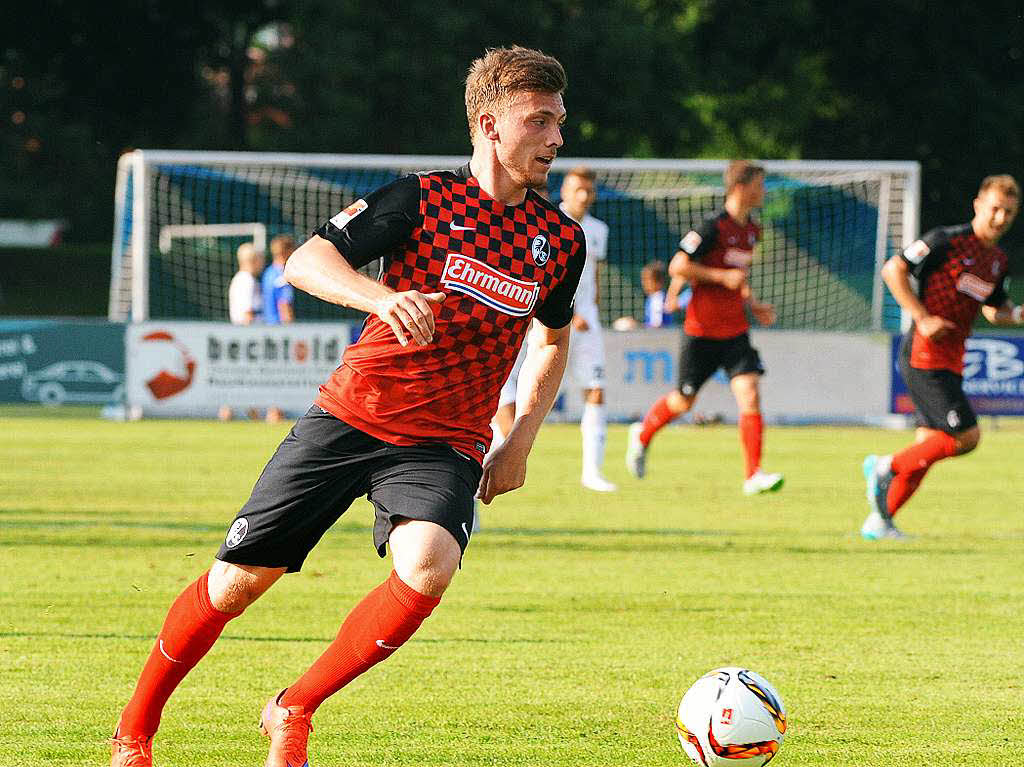 Testspiel des SC Freiburg gegen Sandhausen im Trainingslager.