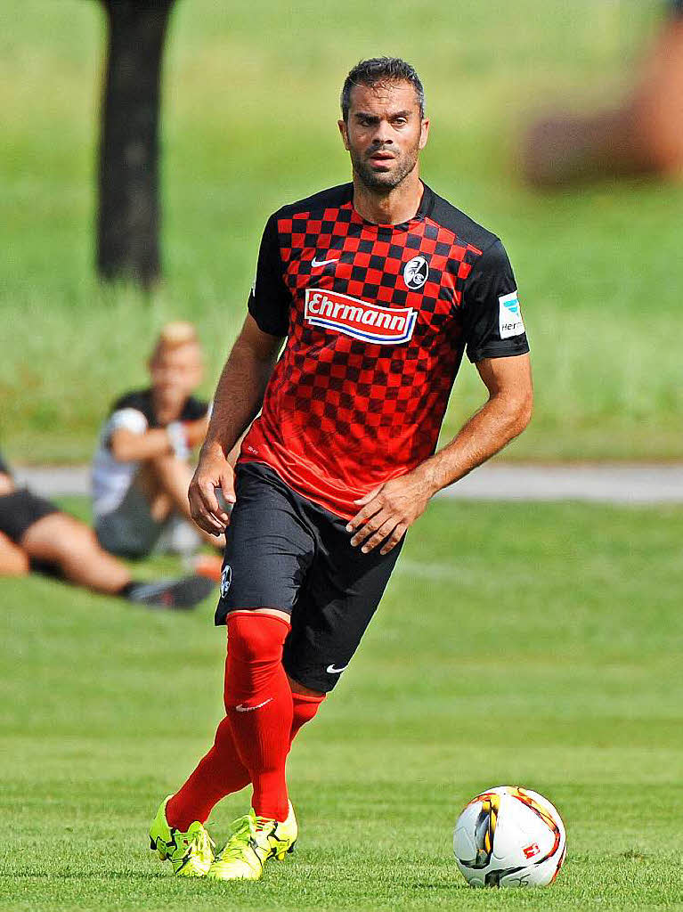 Testspiel des SC Freiburg gegen Sandhausen im Trainingslager.