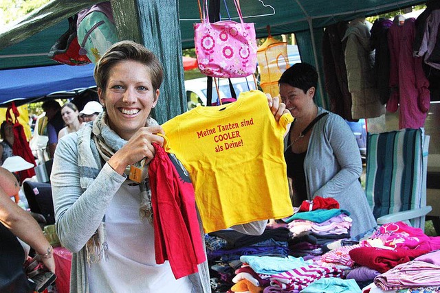 Fndig geworden: Ein T-Shirt mit passender Aufschrift.  | Foto: Christine Aniol