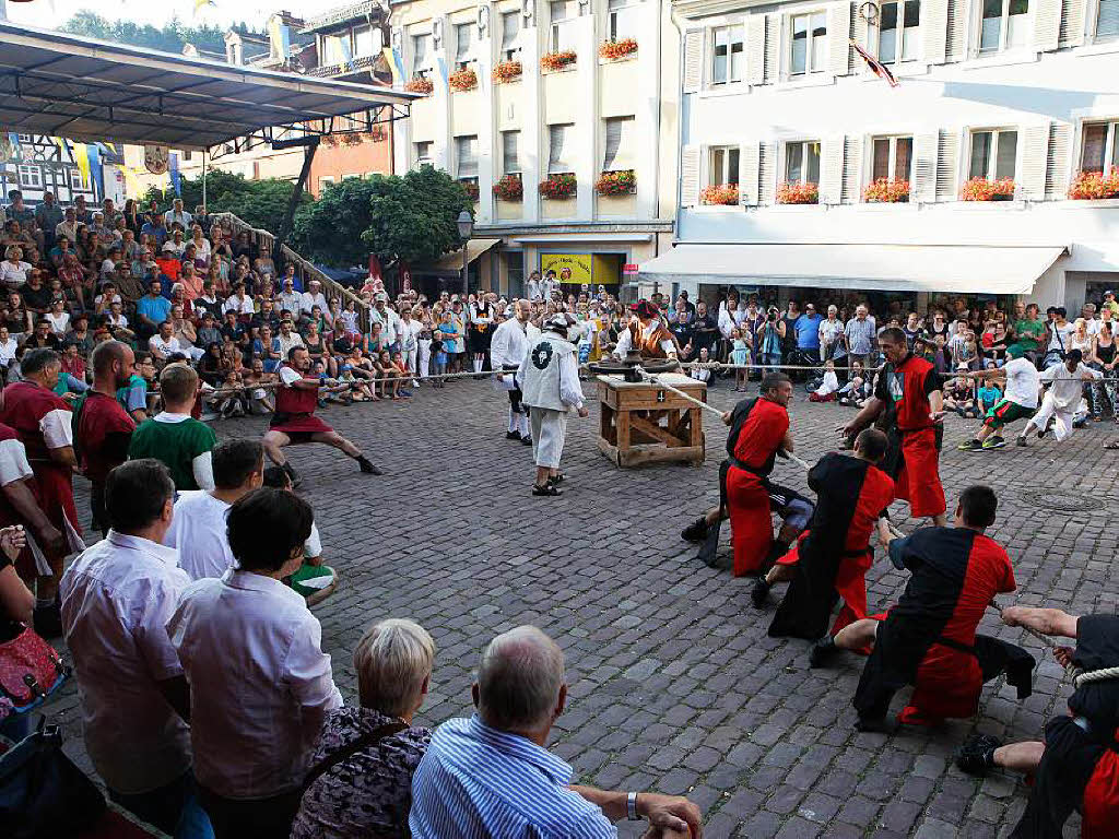 Spannung bei den Darbietungen