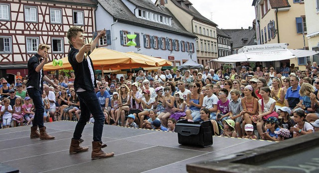 Twin Spin &#8211; Benno Jacob (rechts) und Lukas Stelter &#8211; in Aktion.  | Foto: Olaf Michel