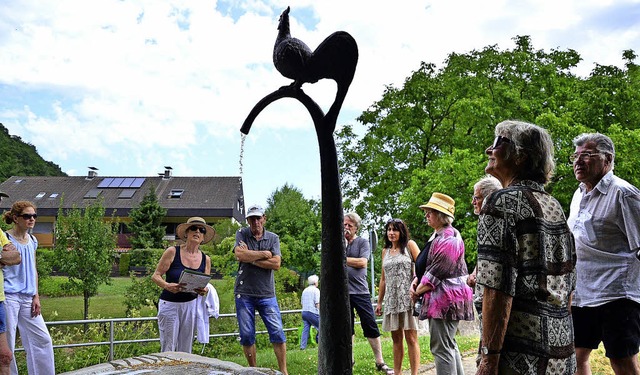 Thema Brunnen und Quellen: Der Gggelbrunnen nahe dem Degerfelder Gemeindehaus  | Foto: Martina Proprenter