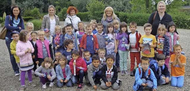 Die Schulanfnger des Kindergartens Kappel-Grafenhausen waren in Rhinau.   | Foto: Privat