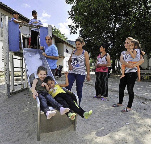 Flchtlinge im Wohnheim in der Hammerschmiedstrae  | Foto: thomas kunz