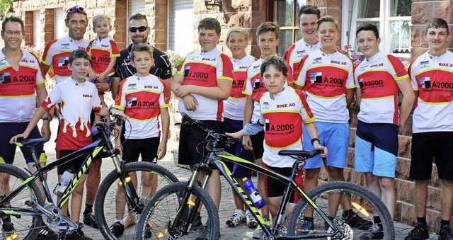 Zum Abschluss auf Zwei-Tages-Tour: die Mountainbike AG   | Foto: schule