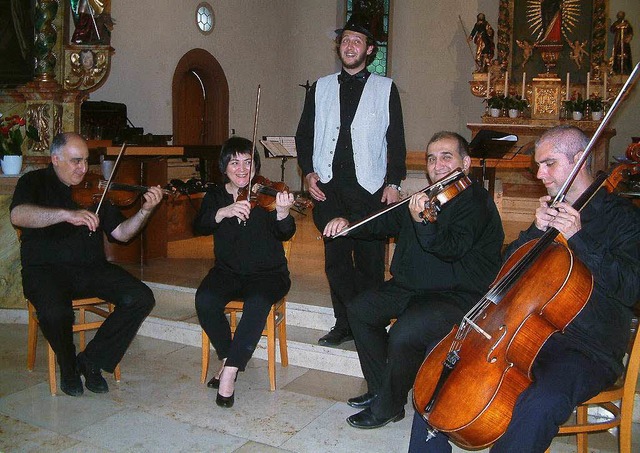 Ein musikalisches Mrchen aus Georgien...nzert in der Himmelspforte Wyhlen auf.  | Foto: Roswitha Frey