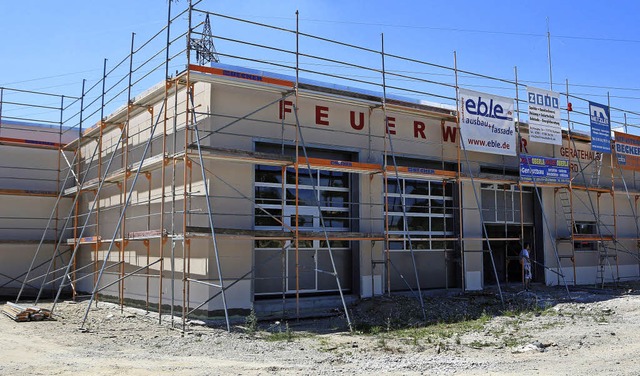 Teurer als geplant: das Feuerwehrgertehaus in Bhl   | Foto: Ch.Breithaupt