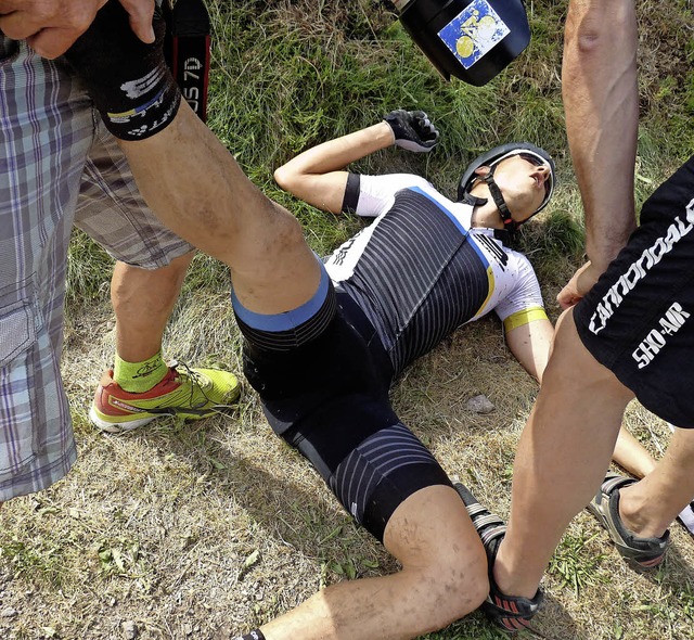 Simon Stiebjahn lag nach Rang drei bei...tragen muss er auch bei der Transalp.   | Foto: bachmann