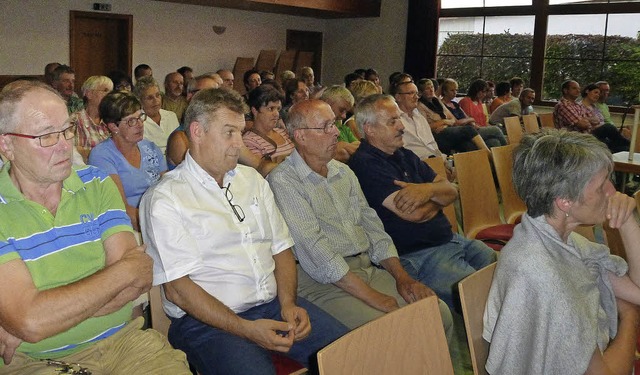 Gut besucht war die Informationsverans...&#8222;Unser Dorf hat Zukunft&#8220;.   | Foto: Karla Scherer