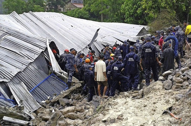 Hilfe tut Not in Nepal.  | Foto: AFP