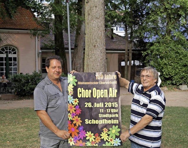 Freuen sich schon auf das Chor Open Ai...s)  und  ACV-Prsident Hugo Pfefferle   | Foto: Sebastian probst