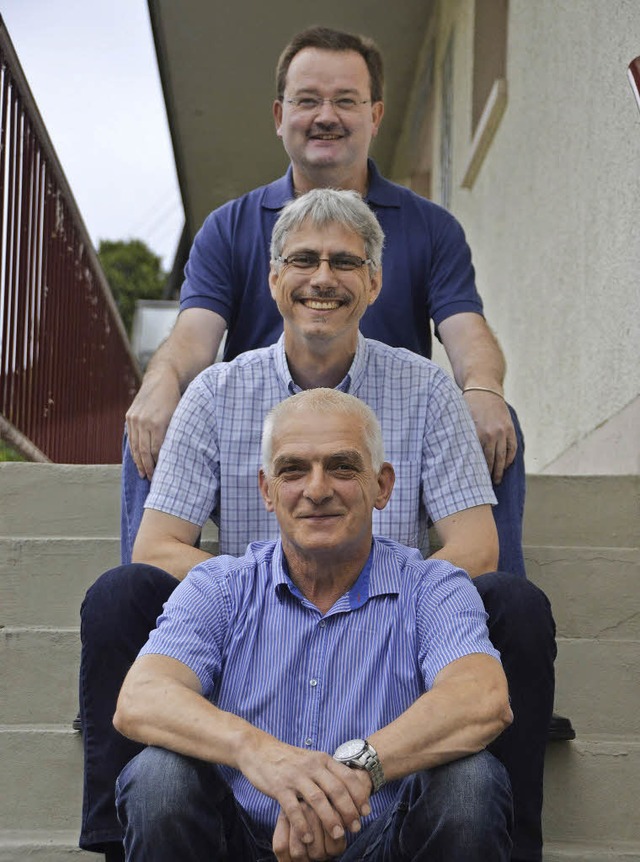 Werner Klausmann, Rolf Gallmann und Rald Pogalzky (von unten)  | Foto: Verena Pichler 