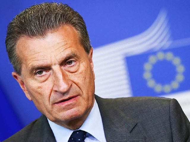 Gnther Oettinger will den Wettbewerb aufnehmen.  | Foto: dpa