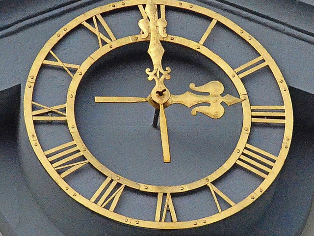 Diese Uhr zeigt die Zeit nicht mehr an...bude in St. Blasien ist sie zu sehen?  | Foto: Sebastian Barthmes