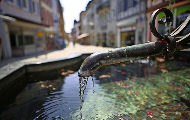 Das Wasser fliet noch aus den Brunnen...wird auch nicht so schnell versiegen.   | Foto: christoph breithaupt