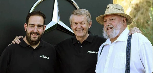 Dreimal Weber (von links): Winzer Mich...as Weber und Winzersenior Werner Weber  | Foto: Privat