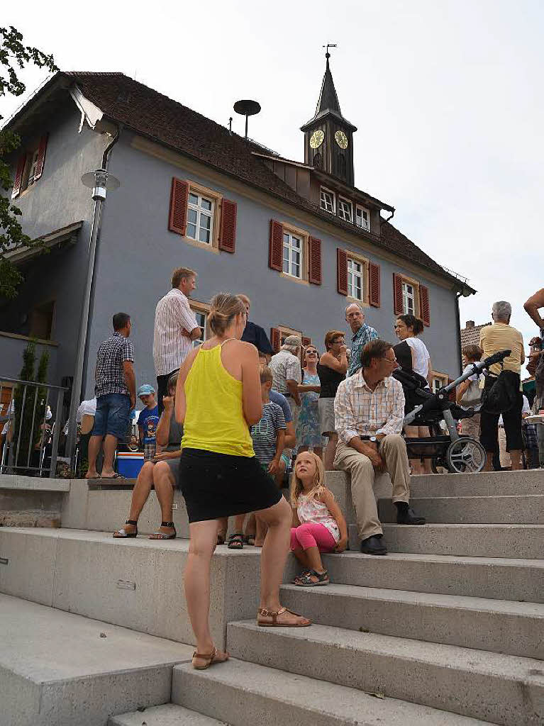 Der Wentzingerplatz in Ehrenstettens Ortsmitte ist jetzt offiziell erffnet.