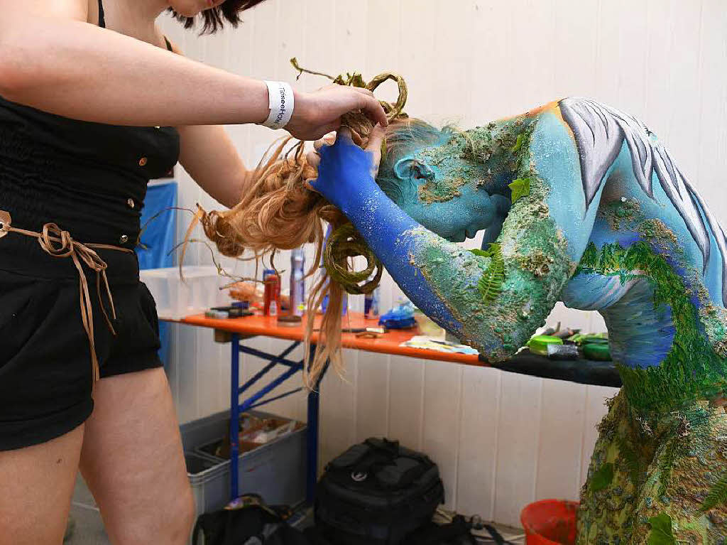 Bunte Eindrcke vom Bodypainting-Festival am Titisee.<?ZP?>
