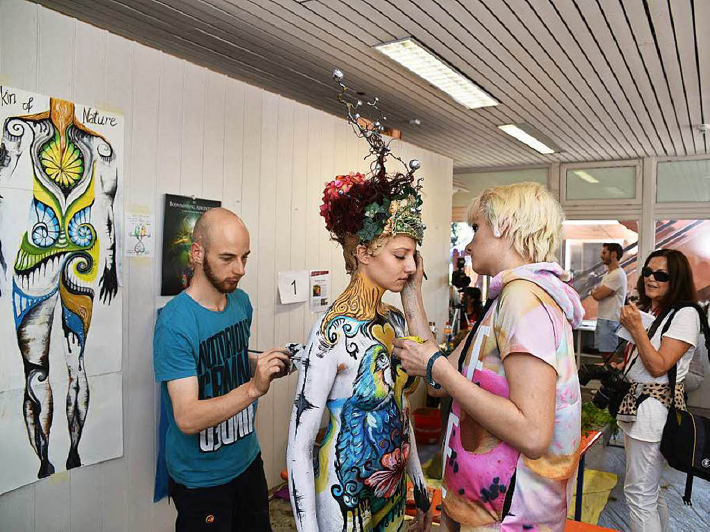 Bunte Eindrcke vom Bodypainting-Festival am Titisee.<?ZP?>
