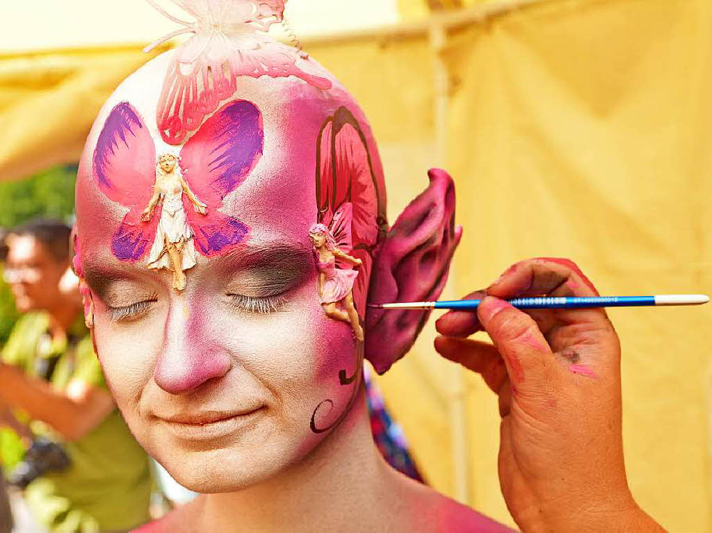 Bunte Eindrcke vom Bodypainting-Festival am Titisee.<?ZP?>
