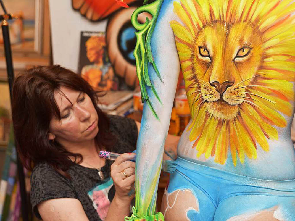 Bunte Eindrcke vom Bodypainting-Festival am Titisee.<?ZP?>
