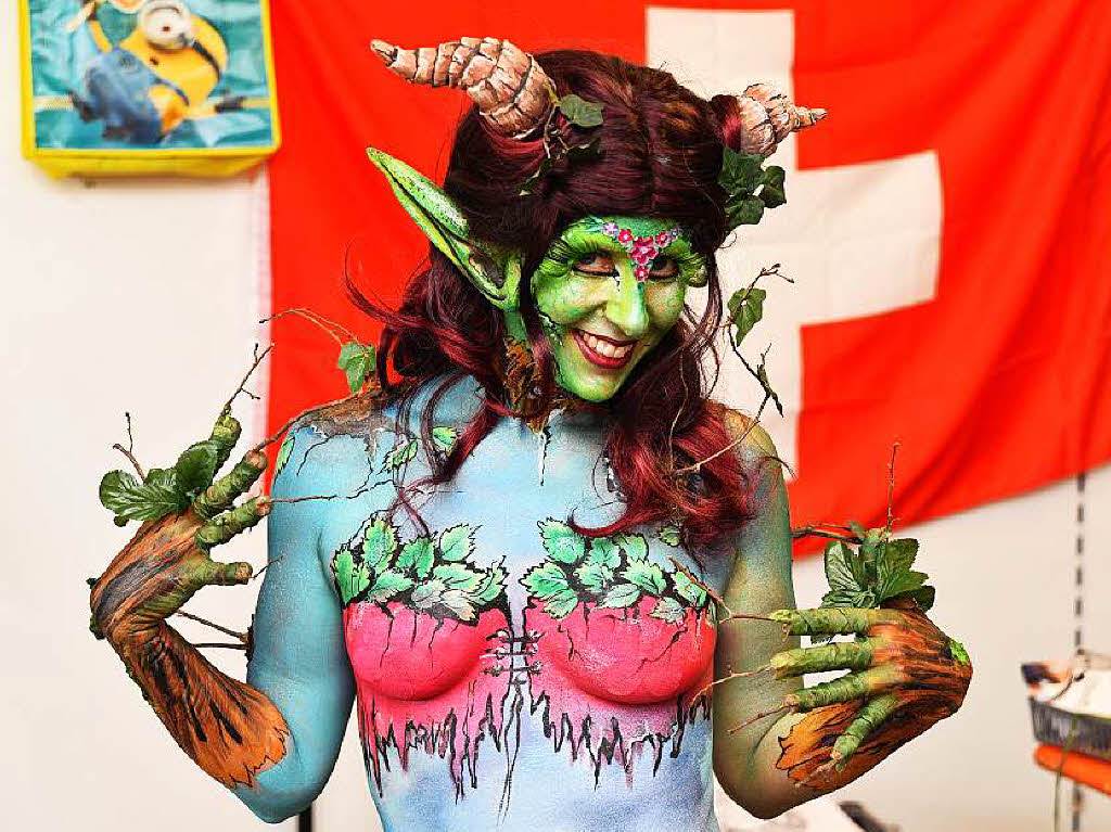 Bunte Eindrcke vom Bodypainting-Festival am Titisee.<?ZP?>
