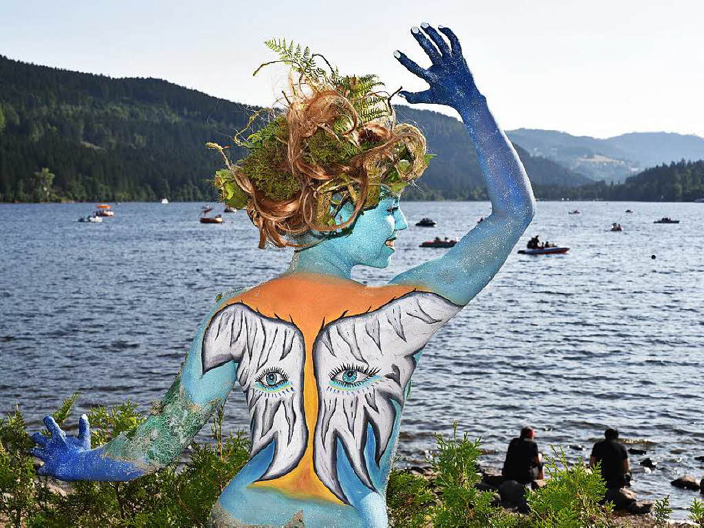 Bunte Eindrcke vom Bodypainting-Festival am Titisee.<?ZP?>
