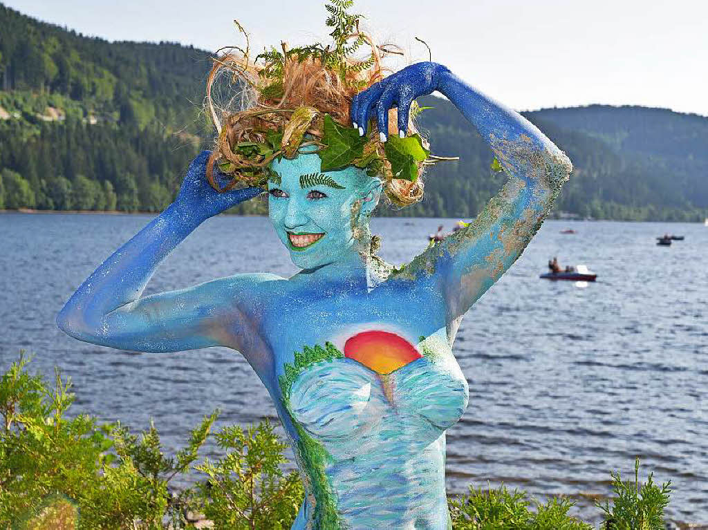 Bunte Eindrcke vom Bodypainting-Festival am Titisee.<?ZP?>
