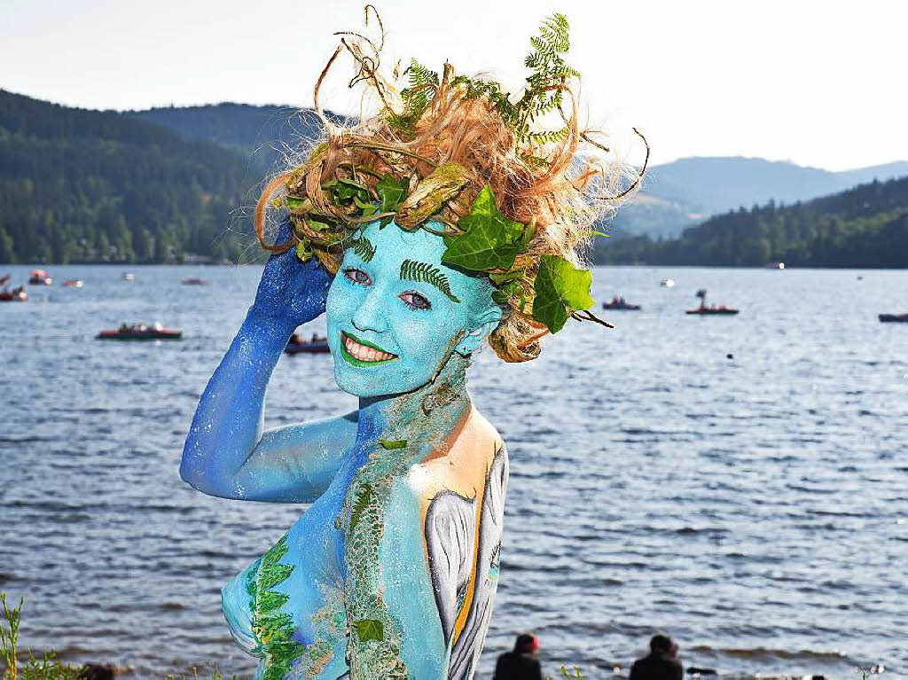 Bunte Eindrcke vom Bodypainting-Festival am Titisee.<?ZP?>
