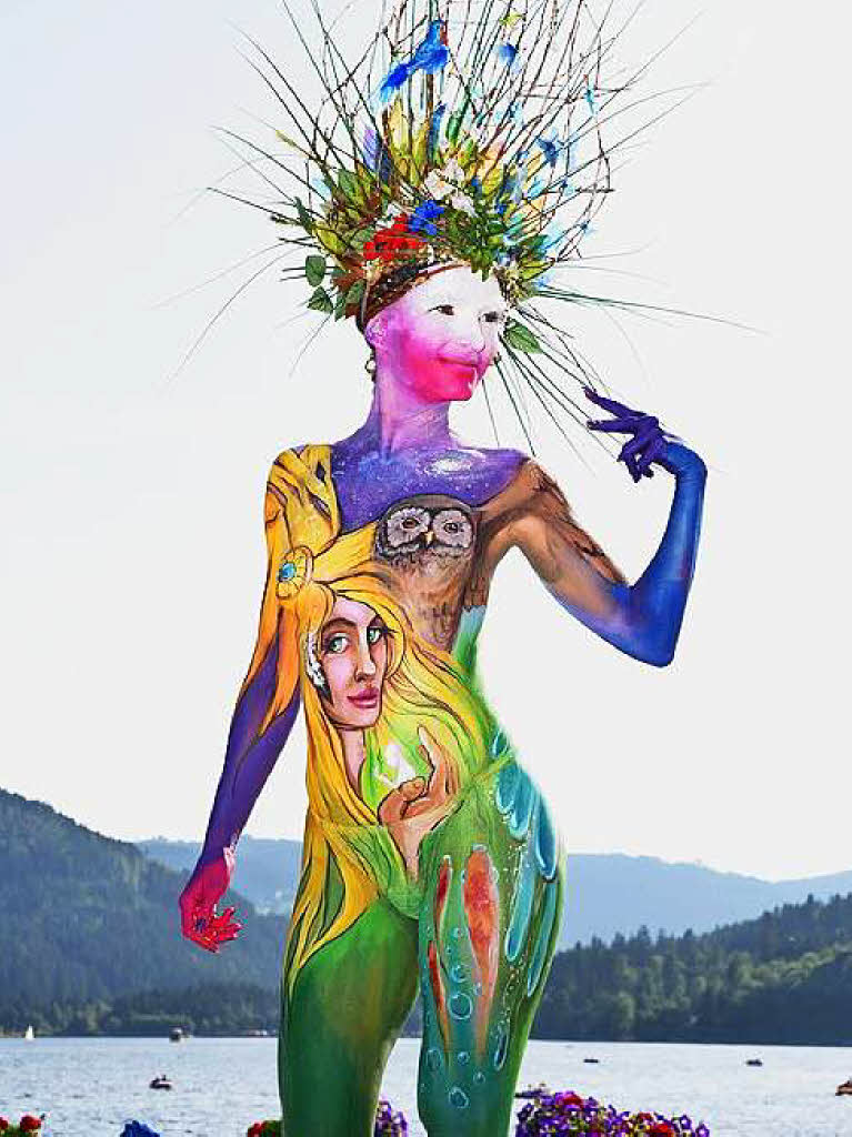 Bunte Eindrcke vom Bodypainting-Festival am Titisee.<?ZP?>
