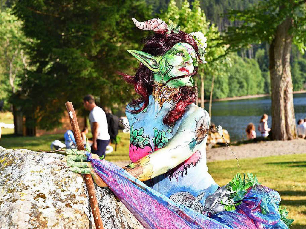 Bunte Eindrcke vom Bodypainting-Festival am Titisee.<?ZP?>
