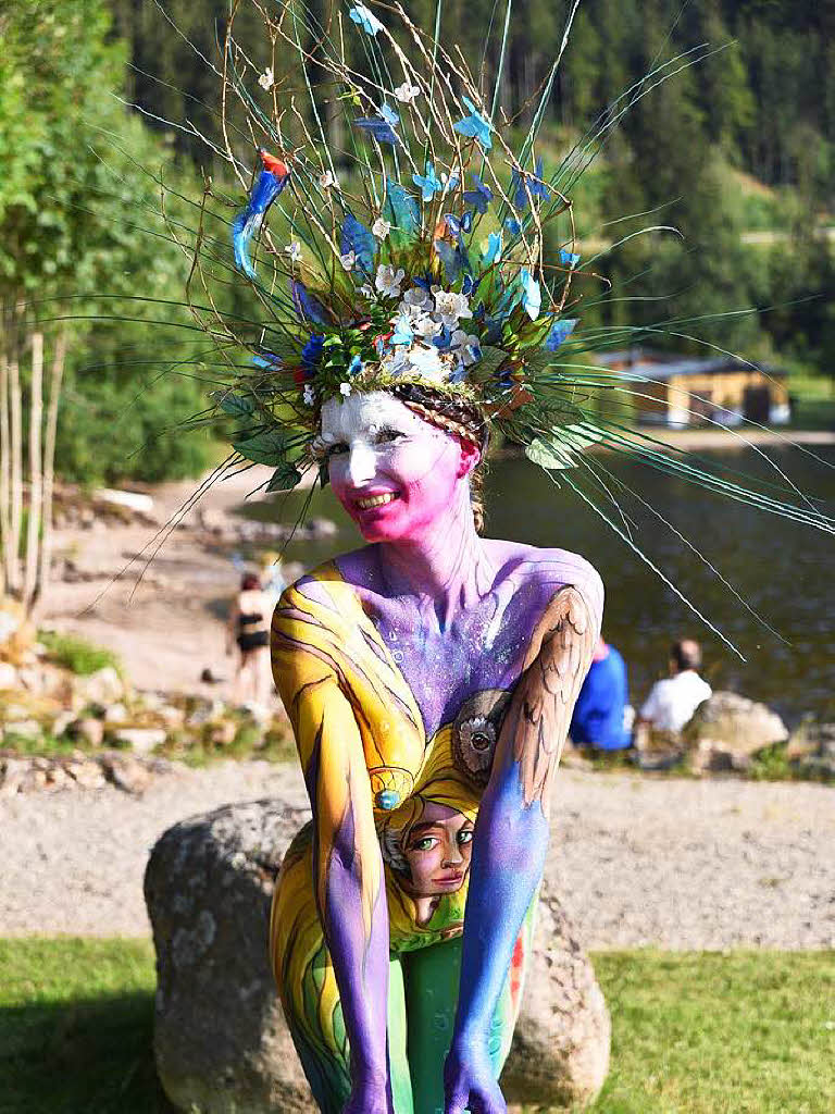 Bunte Eindrcke vom Bodypainting-Festival am Titisee.<?ZP?>
